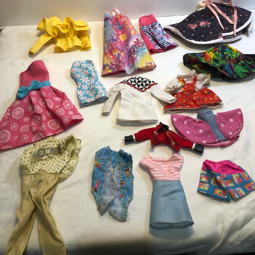 Doll Clothing lot most Vintage no tags , some Barbie